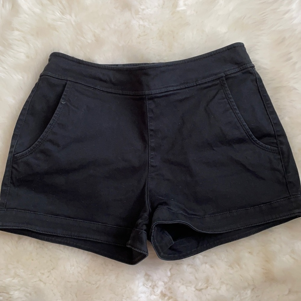 Express Black Material shorts size 6